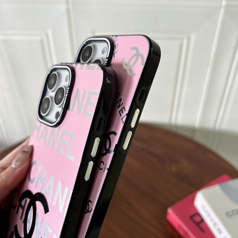 CC Pink & Black iPhone Case
