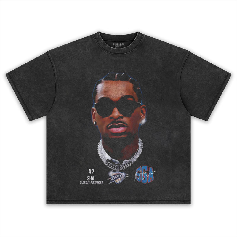 SHAI SGA 2025 Y2K 티셔츠