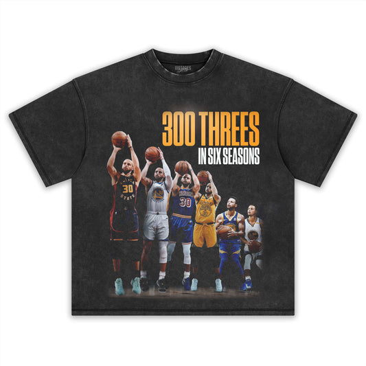 STEPHEN CURRY 300 THREES INSIXSEASONS TEE