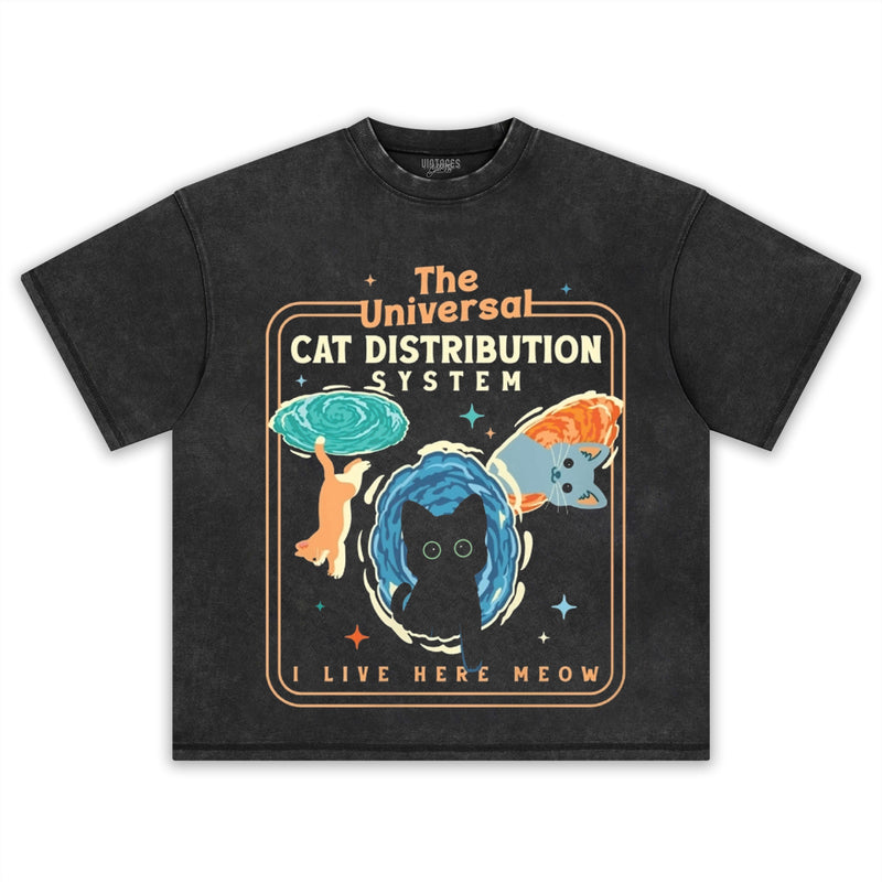 THE CAT DISTRIBUTION SYSTEM TEE