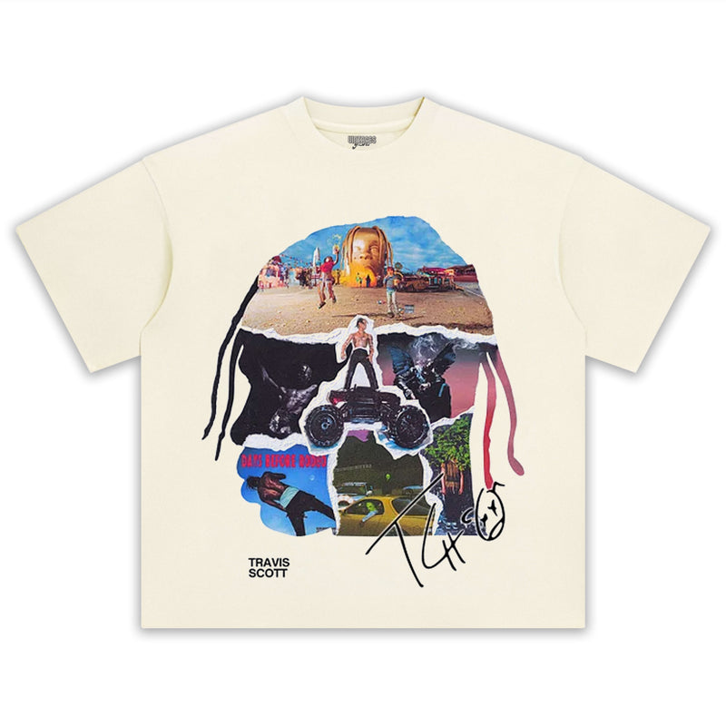 TRAVIS SCOTT & HEAD COLLAGE TEE