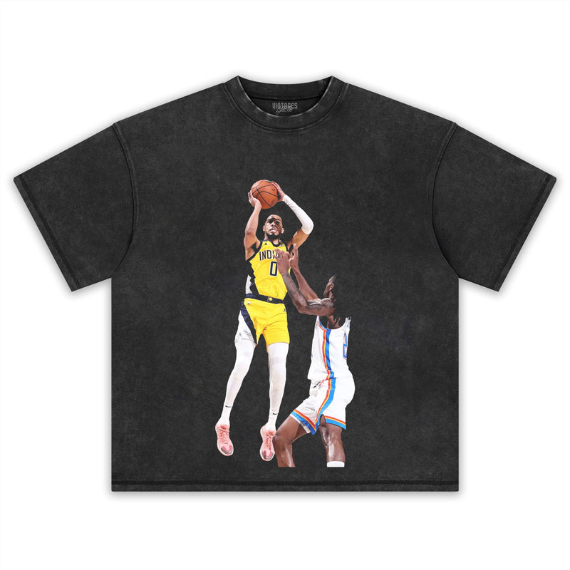 TYRESE HALIBURTON 2025 TEE Y2K
