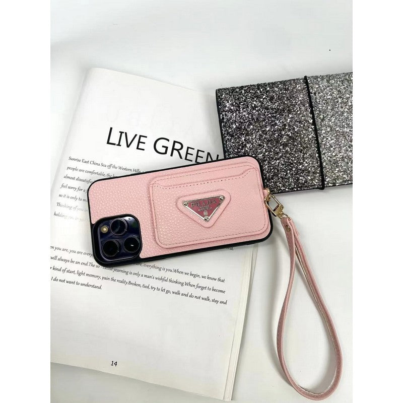 Pra Four Colors Card Bag iPhone Case
