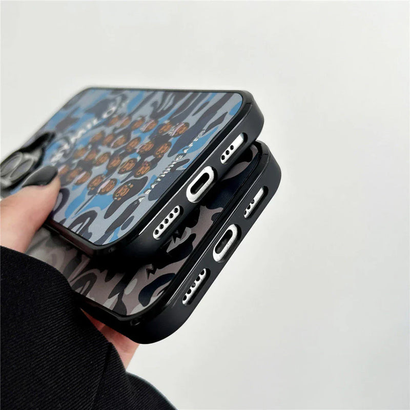 Camo Baby Monkey Mirrored iPhone Case