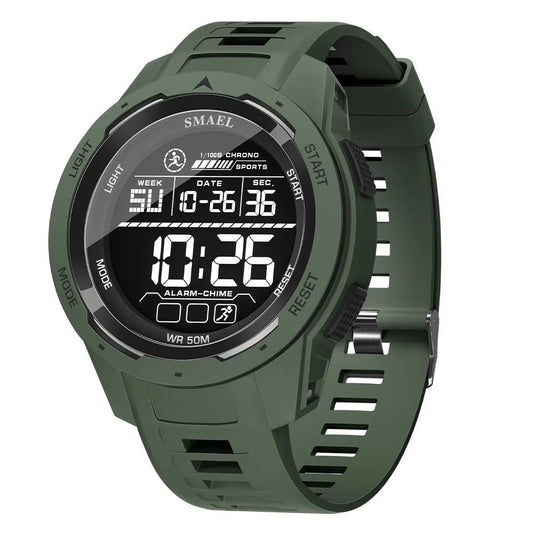 Elevate Your Style with the 8105 Digital Sports Watch - 50M Waterproof LED Stopwatch!