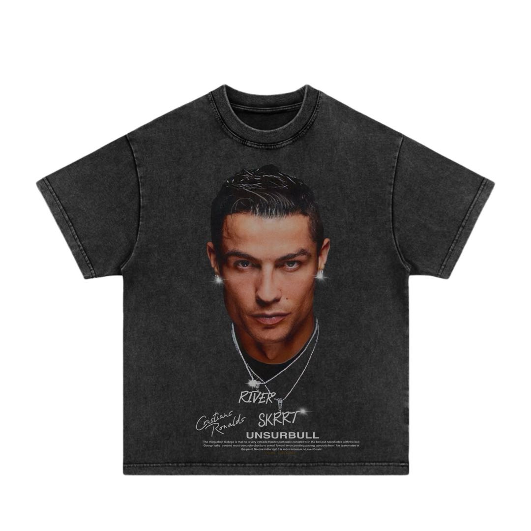 Cristiano Ronaldo New-TEE-FACE-Fotbal