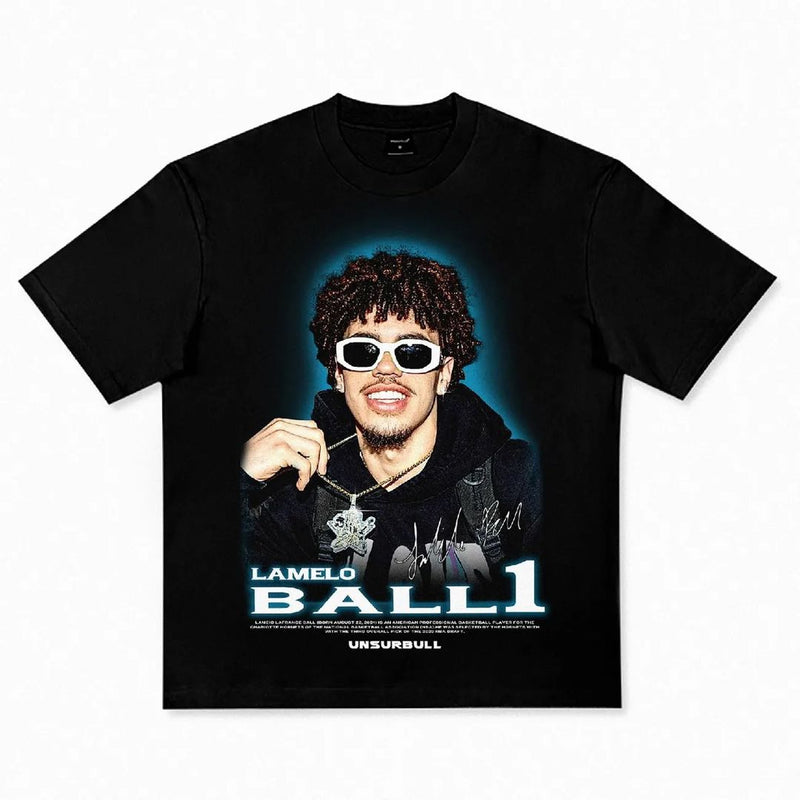LaMelo Ball New-TEE-FACE-NBA 2025