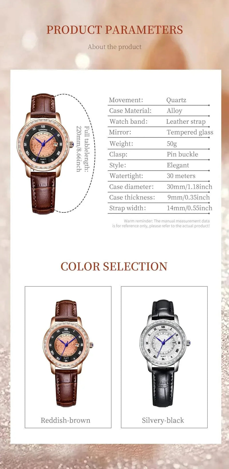 Lige Elegance Chronograph – Women's Luxury Sports Watch