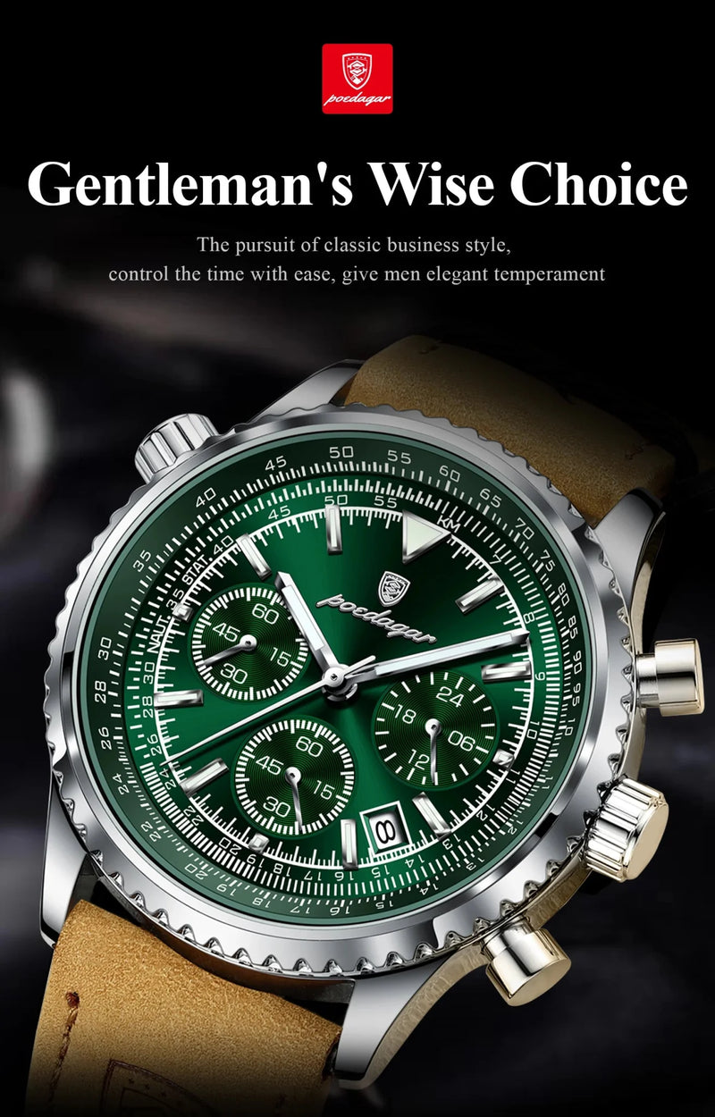 Mystic Veil Phantom Quartz – Illuminated Blackstone Luxury Watch