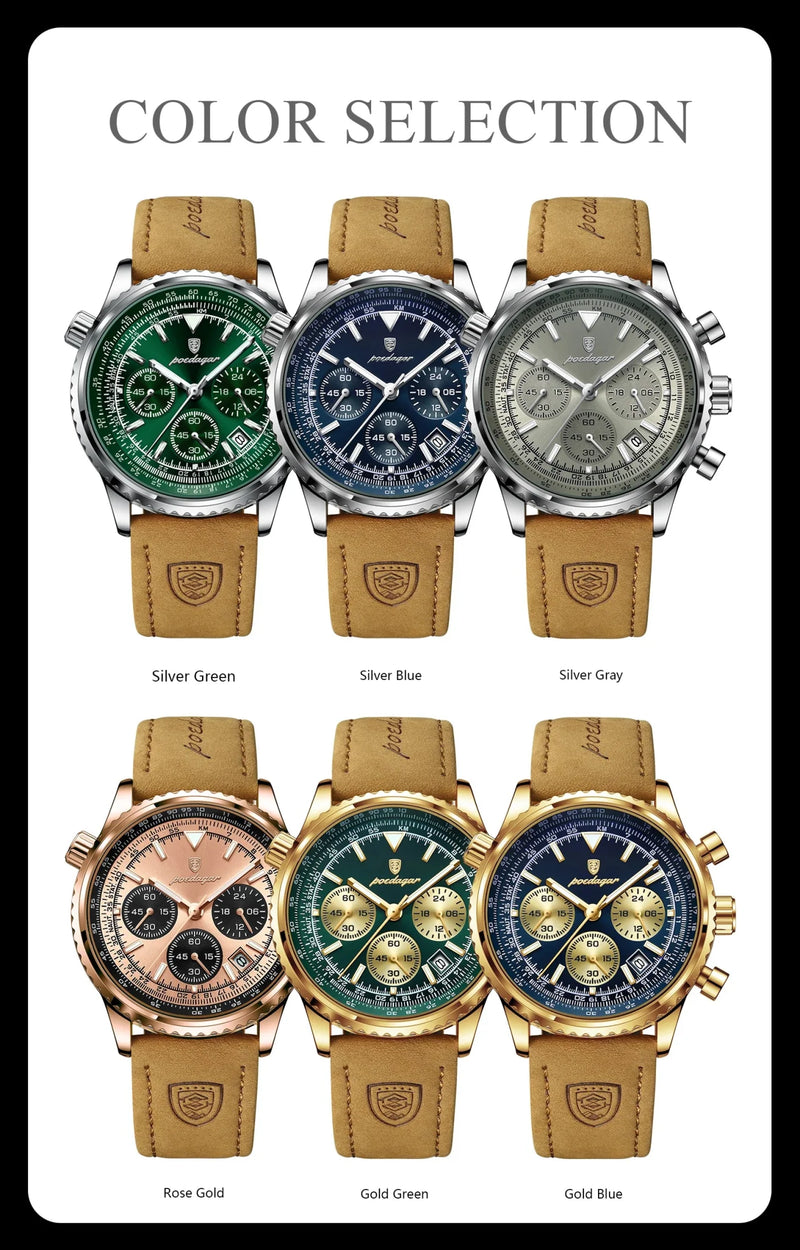 Mystic Veil Phantom Quartz – Illuminated Blackstone Luxury Watch