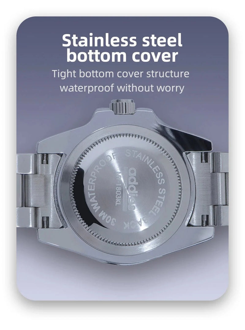 TitanX Elite Men's Quartz Sport Watch – Luxury 30M Waterproof Stainless Steel Dive Timepiece | Relógio Masculino