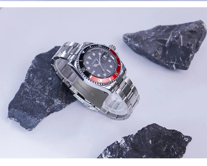 TitanX Elite Men's Quartz Sport Watch – Luxury 30M Waterproof Stainless Steel Dive Timepiece | Relógio Masculino