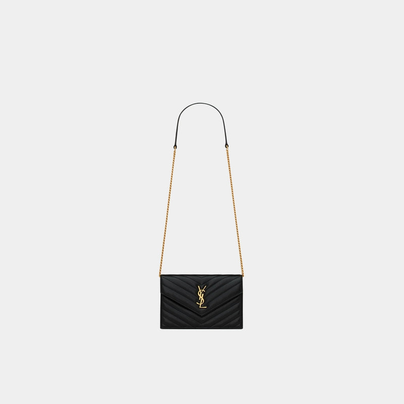 YL- Envelope Chain Wallet In Lambskin